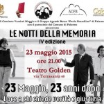 Al Teatro Golden di Palermo il ricordo delle vittime, a 23 anni dalla strage di Capaci